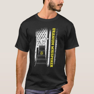 VS-vlag Uranium Fluisteraar Nucleair Ingenieur T-shirt