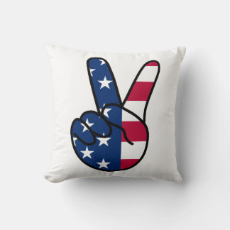 VS-vlag V-teken Kussen