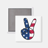 VS-vlag V-teken Magneet (Voorkant / Achterkant)