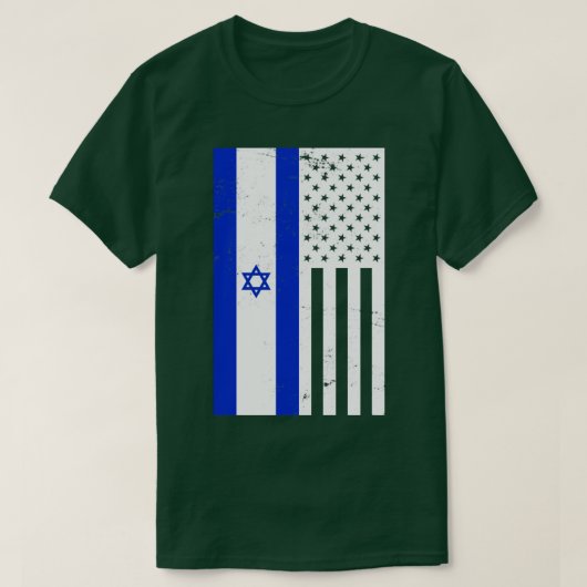 VS-vlag van Israël T-shirt (Design voorkant)
