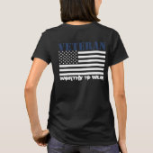 VS - vlag - veteraan NAVY BLUE - Draag T-shirt (Achterkant)