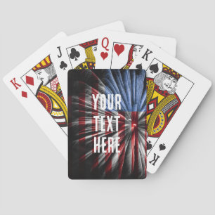 VS-VLAG VUURWERK POKERKAARTEN