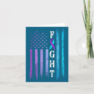 Vs Vlag Zelfmoordpreventie Bewustzijn Strijd Draag Kaart