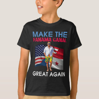 VS-vlaggen Donald Trump maakt het Panamakanaal gew T-shirt