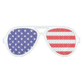 VS Vlaggenpartijbril Aviator Zonnebril (Voorkant)