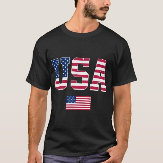 VS vlagpatriotticus 4 juli amerika T-shirt (Voorkant)