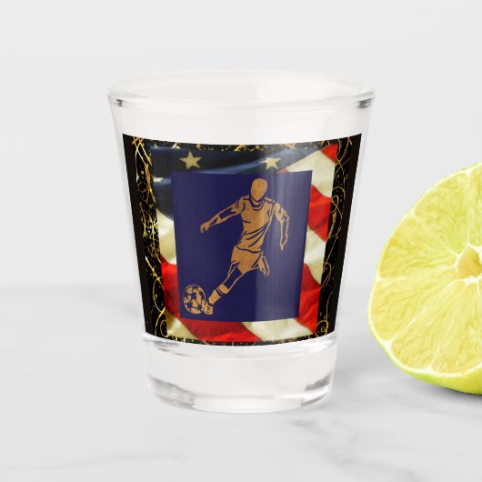 VS VOETBAL SHOT GLAS (Voorkant)