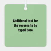 VS Voetbalspeler en zijn naam Metalen Ornament (Achterkant)