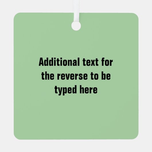 VS Voetbalspeler en zijn naam Metalen Ornament (Achterkant)