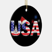 VS voor Kerstmis Keramisch Ornament (Rechts)