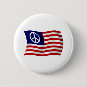 VS Vredesteken Vlag Knop Ronde Button 5,7 Cm