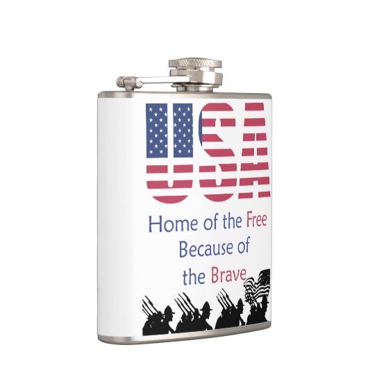 VS - Vrije thuis vanwege de moed Heupfles (Rechts)