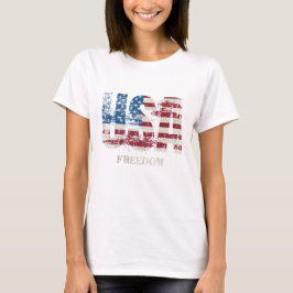 VS - VRIJHEID ROOD, WIT EN BLAUW PATRIOTTISCH T-SHIRT