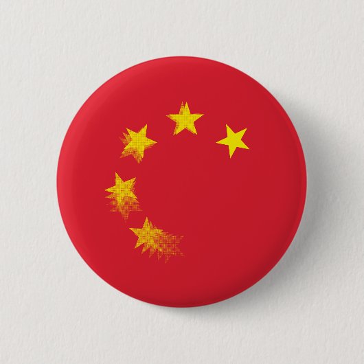 VS vs. CHINA / CHINA Ronde Button 5,7 Cm (Voorkant)