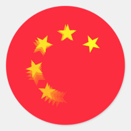 VS vs. CHINA / CHINA Ronde Sticker