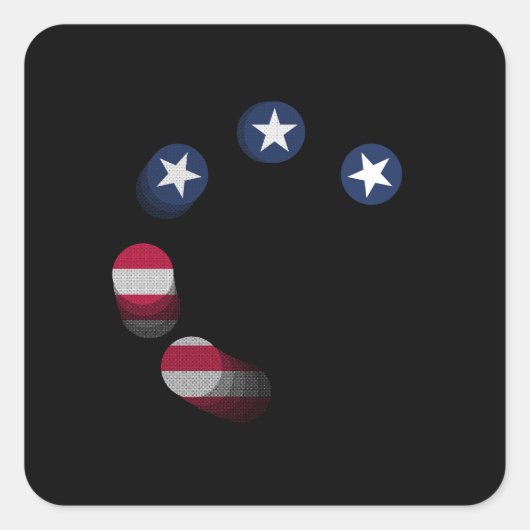 VS vs. CHINA / VS Vierkante Sticker (Voorkant)