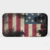 VS/VS, SAD-vlag op zwarte achtergrond Case-Mate iPhone Case (Achterkant (horizontaal))