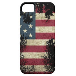 VS/VS, SAD-vlag op zwarte achtergrond iPhone 11 Hoesje