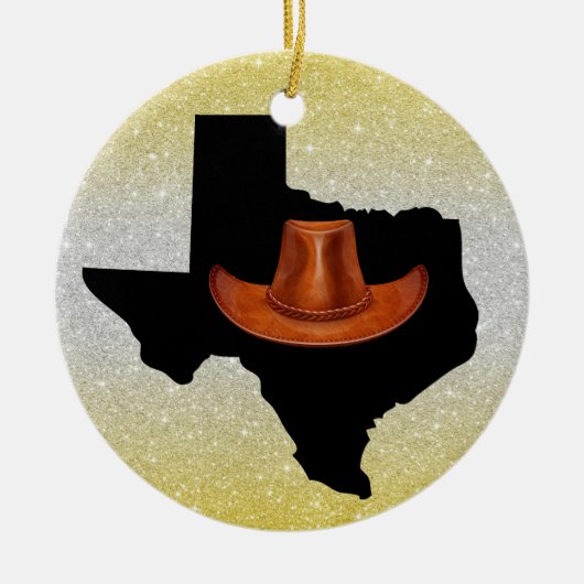 VS VS Texas - Zie Terug Keramisch Ornament (Voorkant)