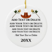 VS VS Texas - Zie Terug Keramisch Ornament (Achterkant)