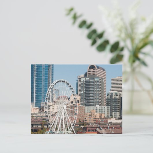 VS, Wa, Seattle. Argosy Harbour Cruise Boat Briefkaart (Staand voorkant)