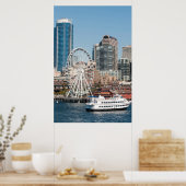 VS, Wa, Seattle. Argosy Harbour Cruise Boat Poster (Keuken)