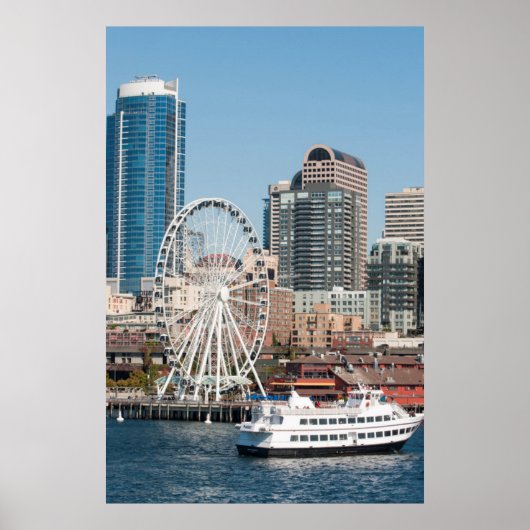 VS, Wa, Seattle. Argosy Harbour Cruise Boat Poster (Voorkant)