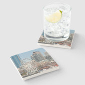 VS, Wa, Seattle. Argosy Harbour Cruise Boat Stenen Onderzetter (Zijkant)