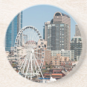 VS, Wa, Seattle. Argosy Harbour Cruise Boat Zandsteen Onderzetter