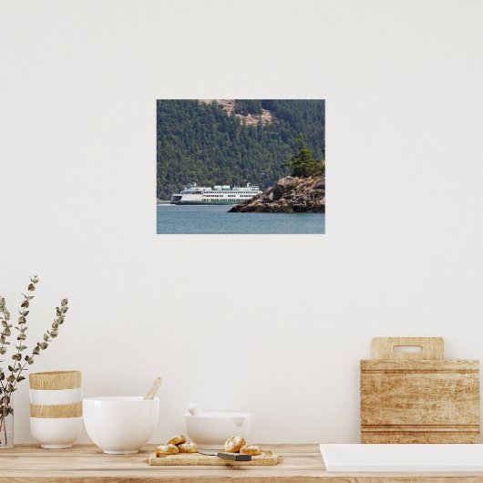 VS, WA. Washington State Ferries Poster (Keuken)