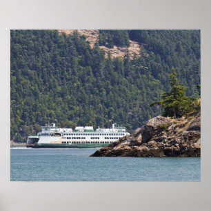 VS, WA. Washington State Ferries Poster