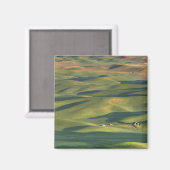 VS, WA, Whitman Co., Palouse akkers vanaf Magneet (Voorkant / Achterkant)