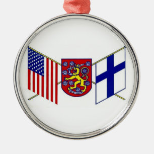 VS-wapenstilstand-Finland Metalen Ornament