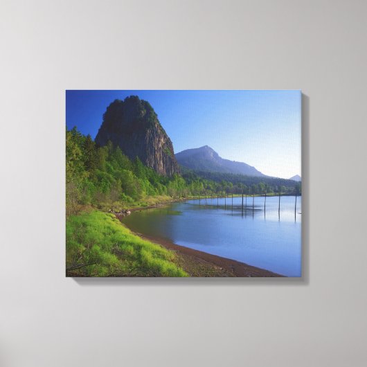 VS, Washington, Beacon Rock State Park, Beacon Canvas Afdruk (Voorkant)