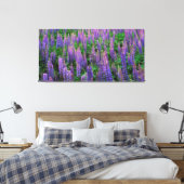 VS, Washington, Clallam County, Lupine Canvas Afdruk (Insitu (Slaapkamer))
