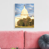 VS, Washington DC, Capitolgebouw Canvas Afdruk (Insitu (Woonkamer))