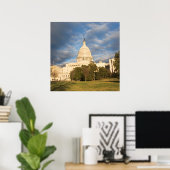 VS, Washington DC, Capitolgebouw Poster (Thuiskantoor)