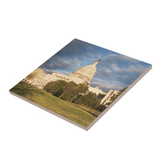 VS, Washington DC, Capitolgebouw Tegeltje (Zijkant)