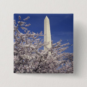 VS, Washington DC. Cherry Blossom Festival en Vierkante Button 5,1 Cm