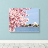VS, Washington DC, Cherry tree Canvas Afdruk (Insitu (Houten vloer))