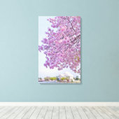 VS, Washington DC, Cherry tree in bloom Canvas Afdruk (Insitu (Houten vloer))