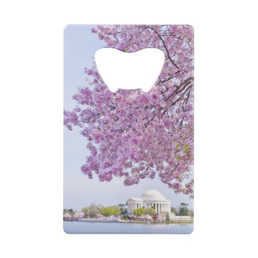 VS, Washington DC, Cherry tree in bloom Creditkaart Flessenopener (Voorkant)