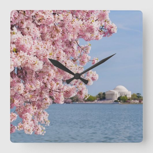 VS, Washington DC, Cherry tree Vierkante Klok (Voorkant)