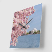 VS, Washington DC, Cherry tree Vierkante Klok (Hoek)