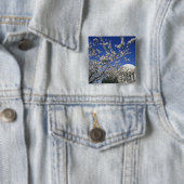 VS, Washington DC. Kersenbloesemfeest en 2 Vierkante Button 5,1 Cm (In situ)