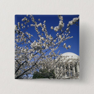 VS, Washington DC. Kersenbloesemfeest en 2 Vierkante Button 5,1 Cm