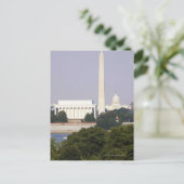 VS, Washington DC, Washington Monument en VS Briefkaart (Staand voorkant)