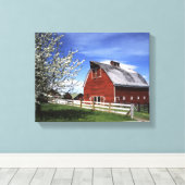 VS, Washington, Ellensburg, Schuur Canvas Afdruk (Insitu (Houten vloer))