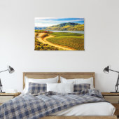 VS, Washington, Lake Chelan. Benson Vineyards Canvas Afdruk (Insitu (Slaapkamer))