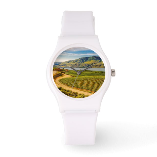 VS, Washington, Lake Chelan. Benson Vineyards Horloge (Voorkant)